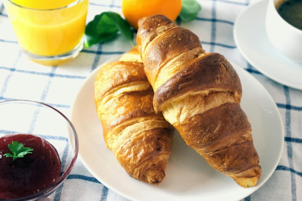 Croissant recipe on Plate