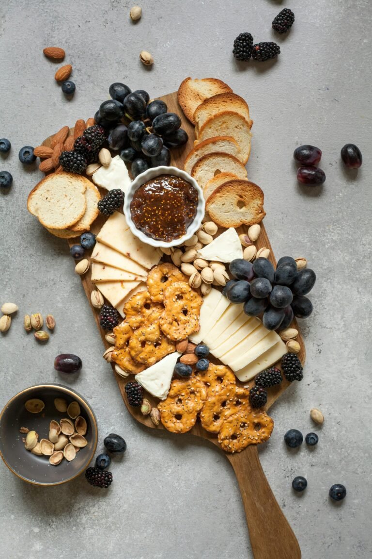 a perfect plate of snacks when travelling