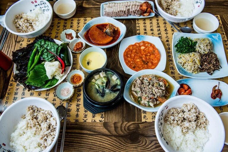 South Korea's food on a plate