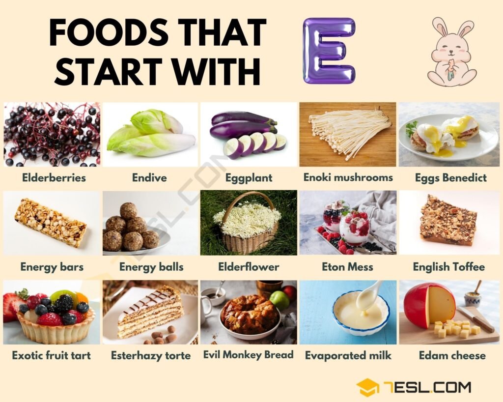 Foods That Start With E