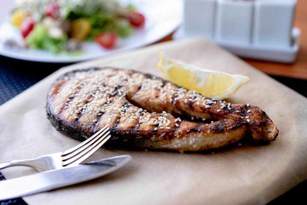 Close-Up Photo of Sliced Cooked Fish food