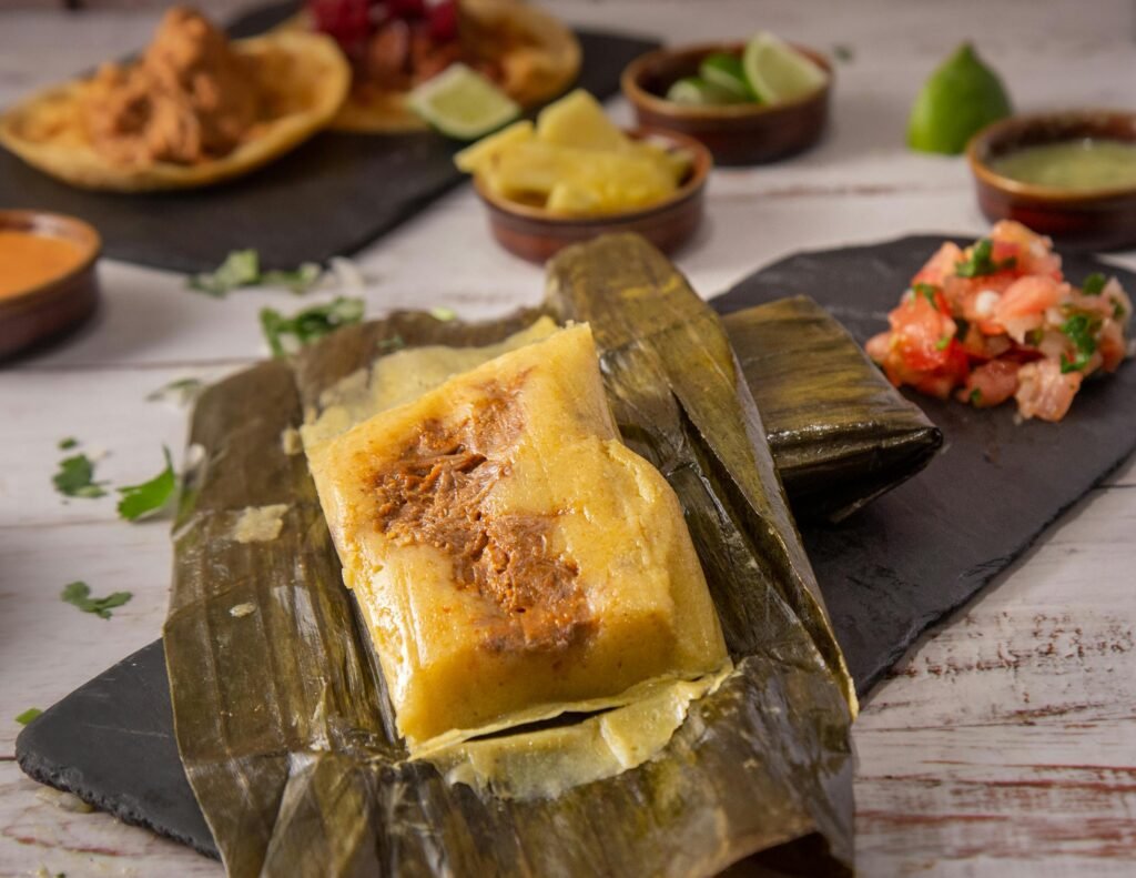 A Delicious hot Tamale recipe on Banana Leaf